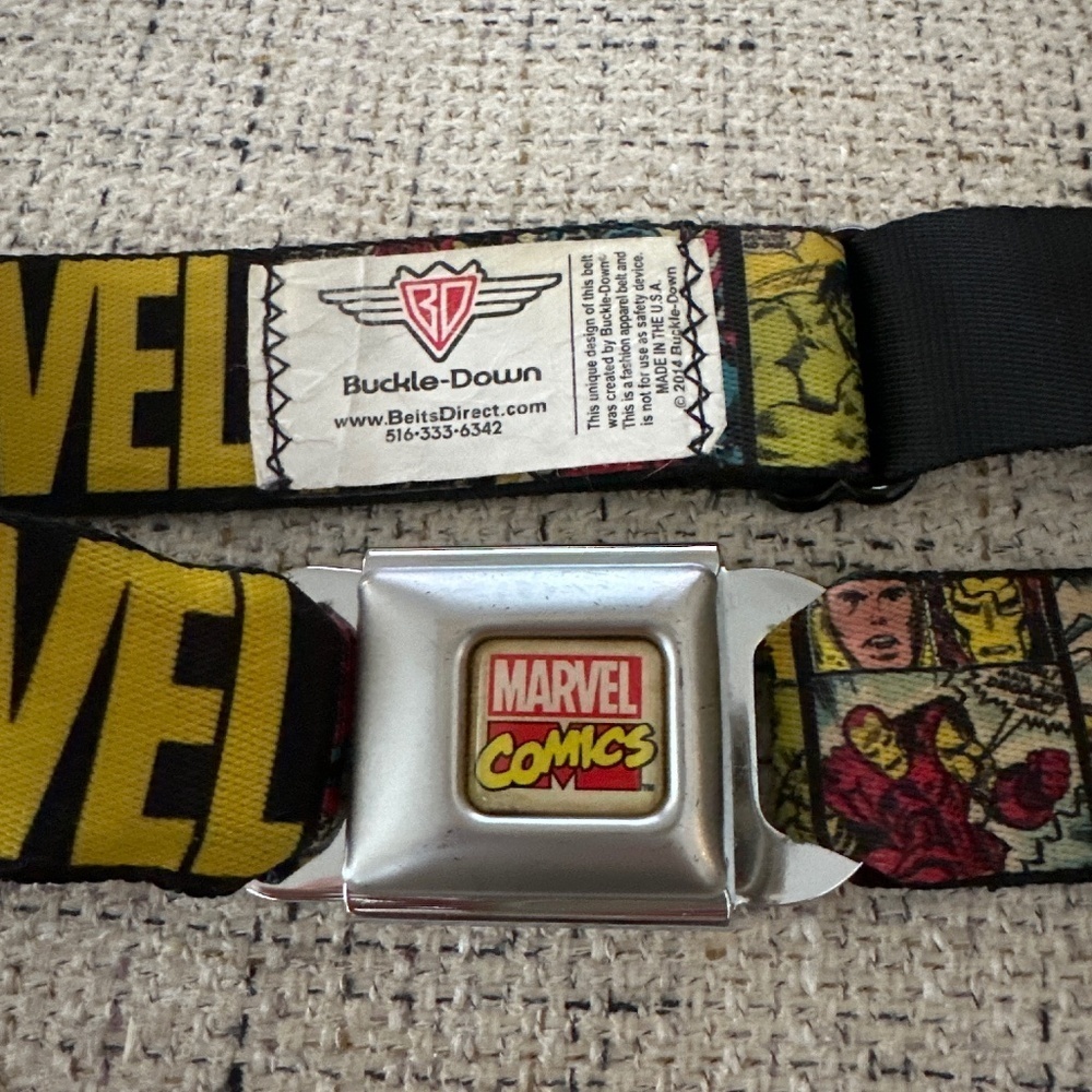 Buckle-Down Marvel Comics Adjustable Belt